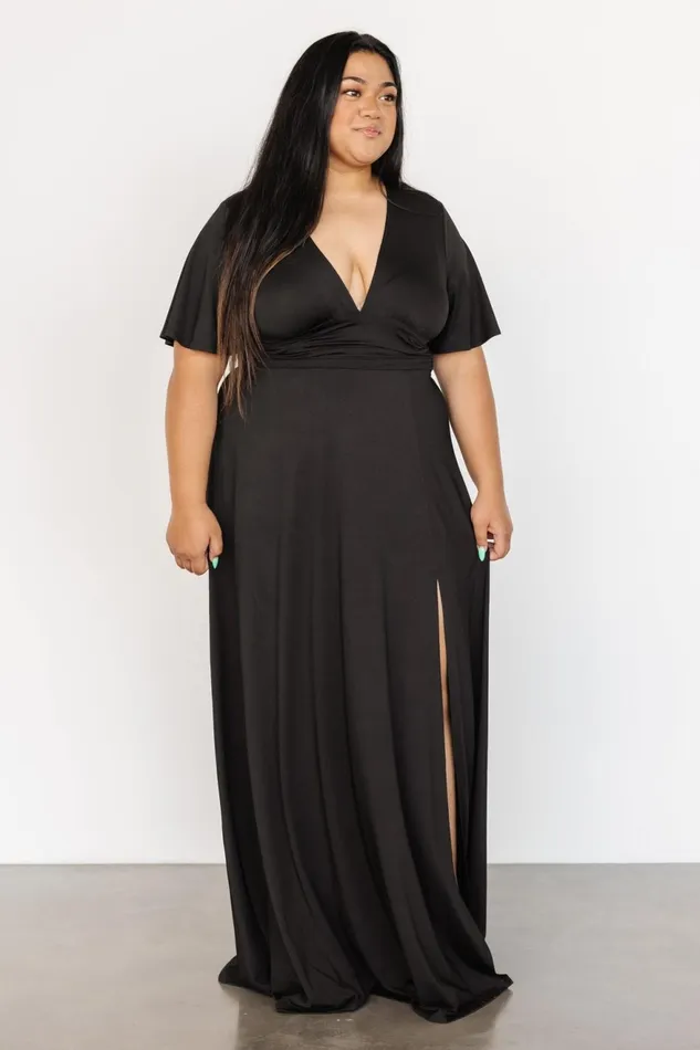 Women Bump Friendly Baltic Born Emberly Maxi Dress Black
