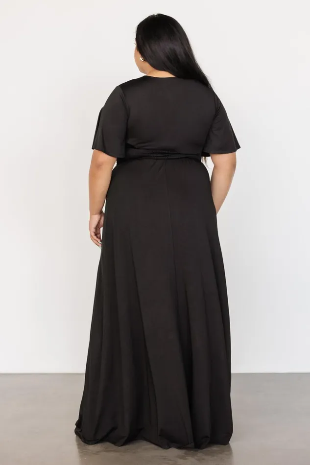 Women Bump Friendly Baltic Born Emberly Maxi Dress Black