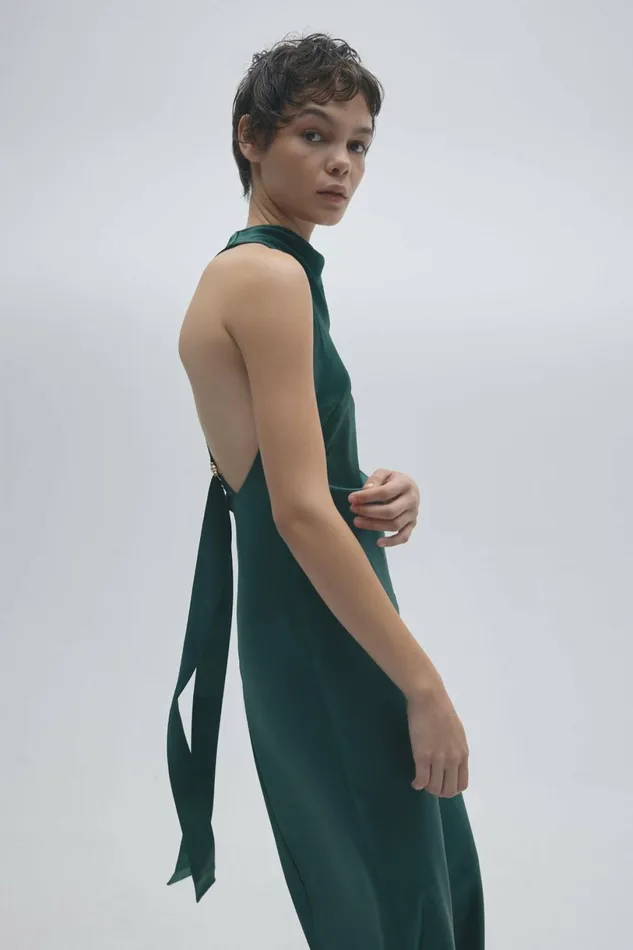 Women CADELL MIDI DRESS Emerald Acler Sale