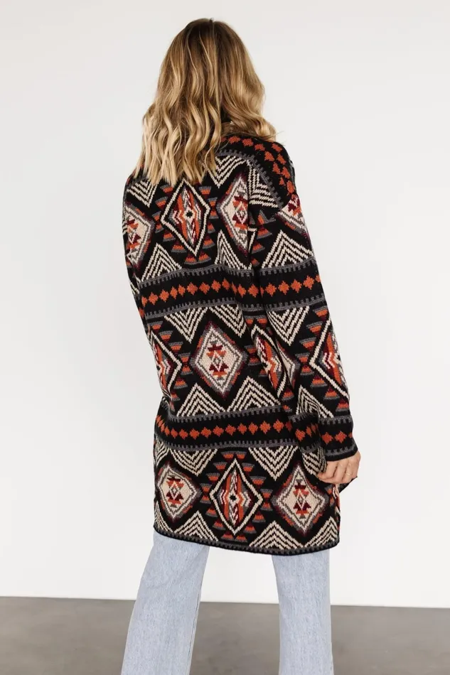 Women Cardigans Baltic Born Billings Knit Cardigan Black Multi Women Cardigans Baltic Born Billings Knit Cardigan Black Multi