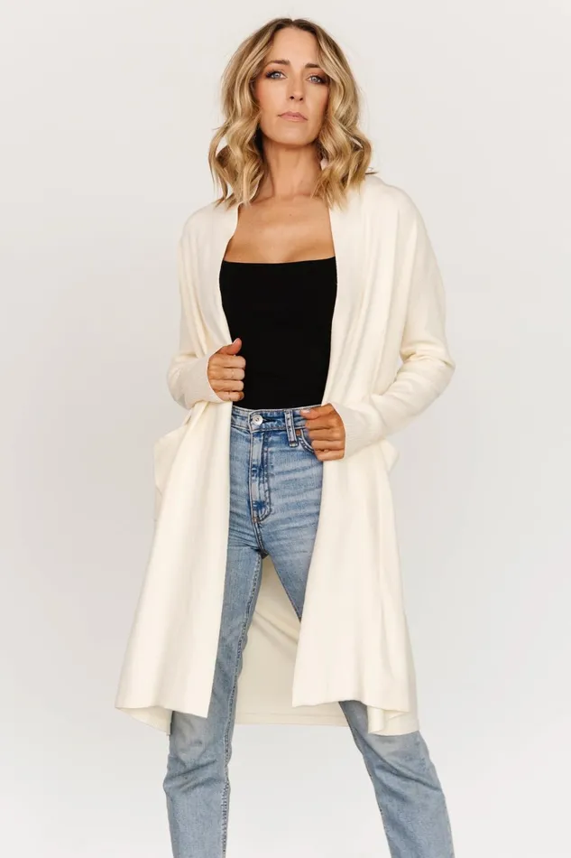 Women Cardigans Baltic Born Central Park Cardigan Ivory Women Cardigans Baltic Born Central Park Cardigan Ivory