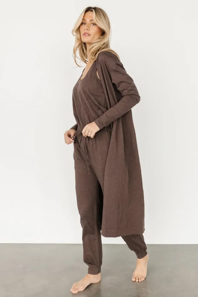 Women Cardigans Baltic Born Janae Jumpsuit Cardigan Set Mocha