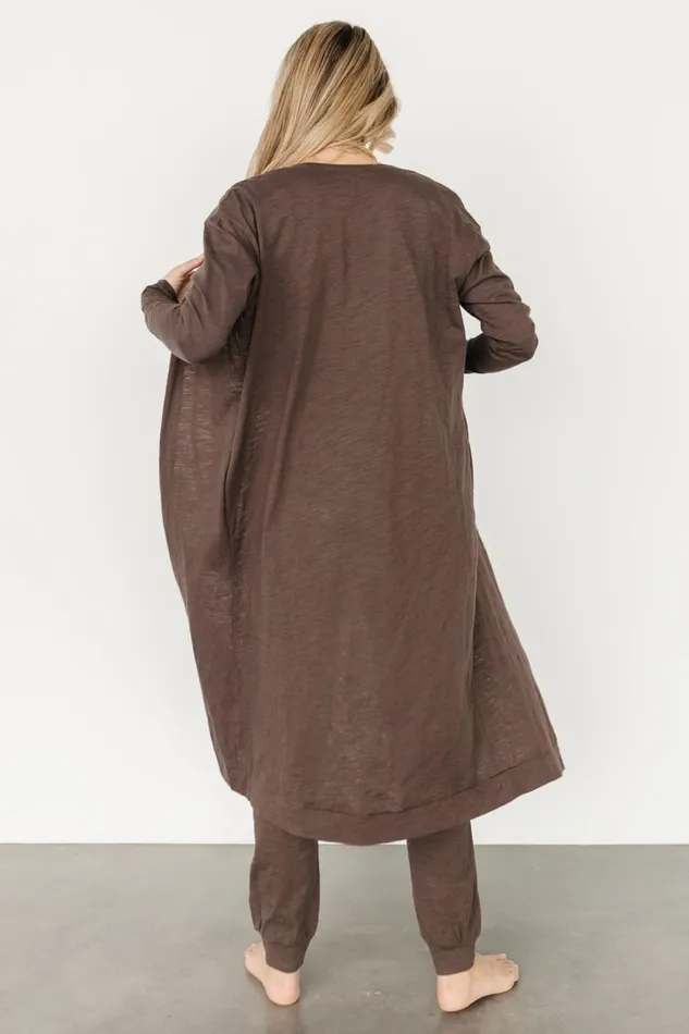 Women Cardigans Baltic Born Janae Jumpsuit Cardigan Set Mocha