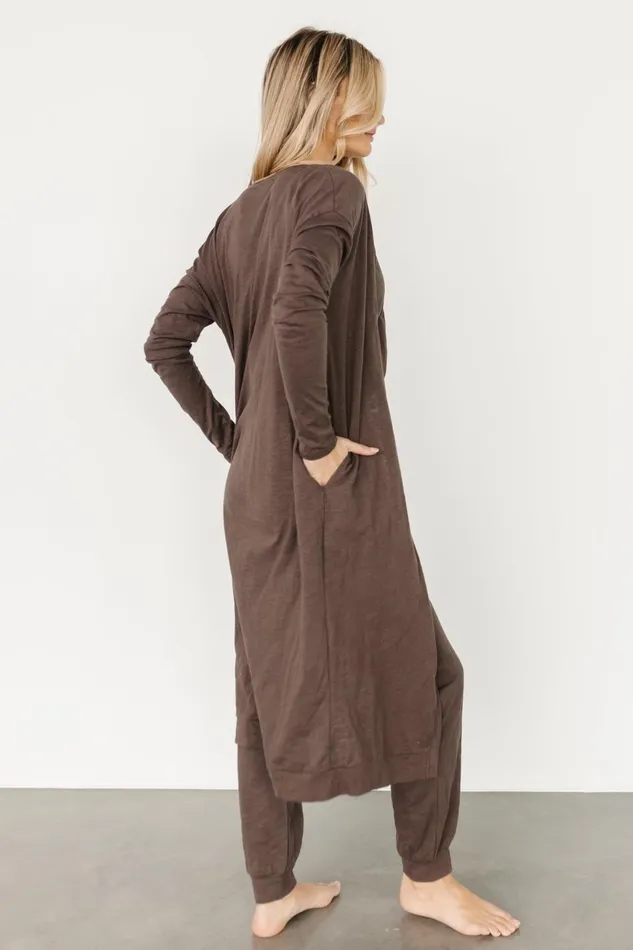 Women Cardigans Baltic Born Janae Jumpsuit Cardigan Set Mocha