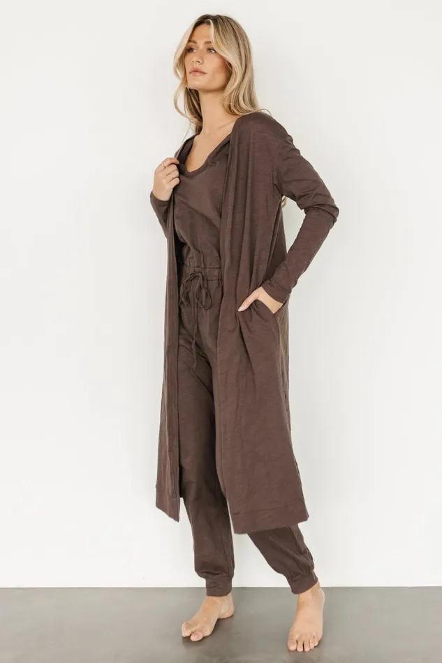 Women Cardigans Baltic Born Janae Jumpsuit Cardigan Set Mocha