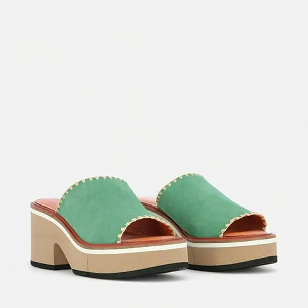 Women CESSY Suede Moss Clergerie Mules