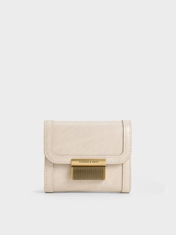 Women Charlot Wallet 8211 Oat CHARLES and KEITH Small Wallets