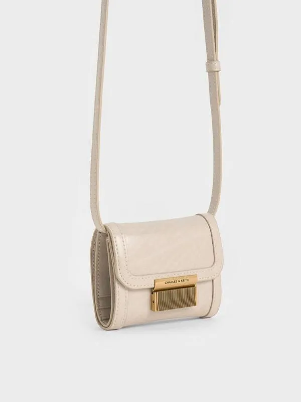 Women Charlot Wallet 8211 Oat CHARLES and KEITH Small Wallets