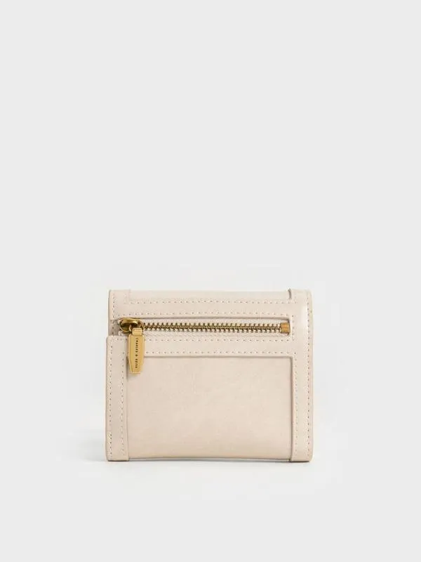 Women Charlot Wallet 8211 Oat CHARLES and KEITH Small Wallets