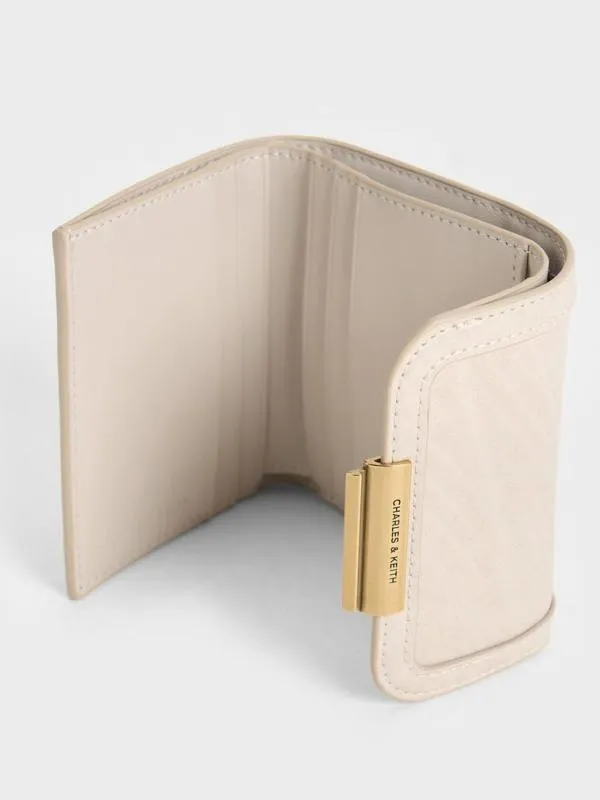 Women Charlot Wallet 8211 Oat CHARLES and KEITH Small Wallets