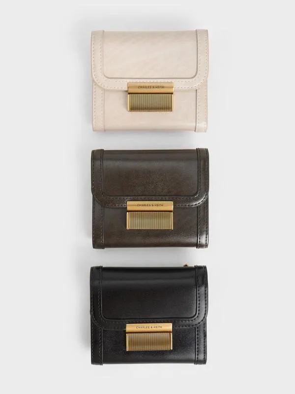Women Charlot Wallet 8211 Oat CHARLES and KEITH Small Wallets