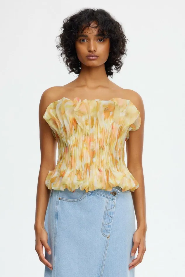 Women CLEMENTS TOP Ochre Cloud Acler Tops