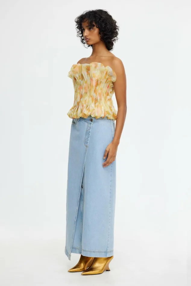Women CLEMENTS TOP Ochre Cloud Acler Tops
