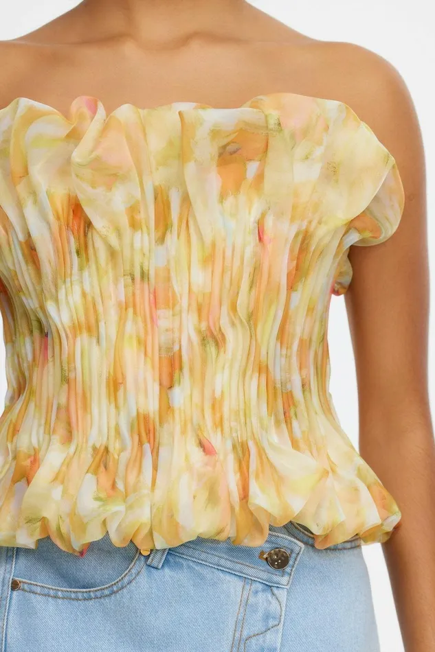 Women CLEMENTS TOP Ochre Cloud Acler Tops