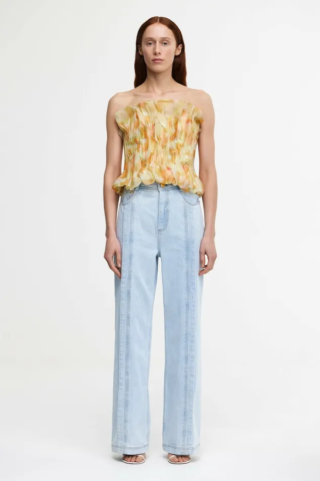 Women CLEMENTS TOP Ochre Cloud Acler Tops