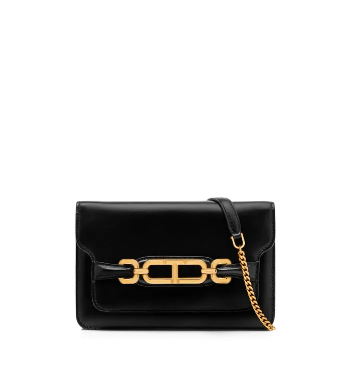 Women Clutches Tom Ford PalmellatoEffect Leather Whitney Small Shoulder Bag