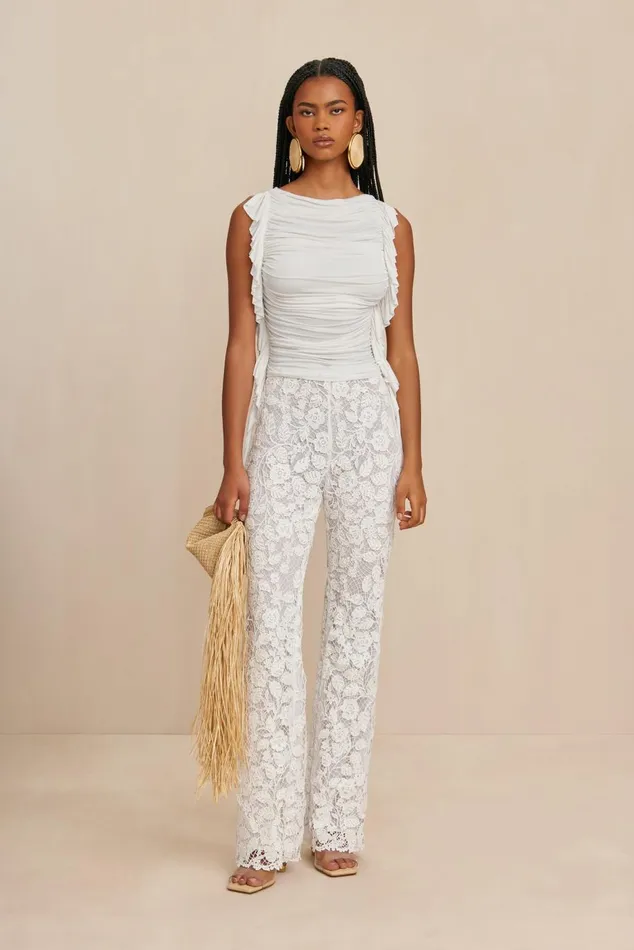 Women Cult Gaia Bottoms KACI PANT 8211 OFF WHITE