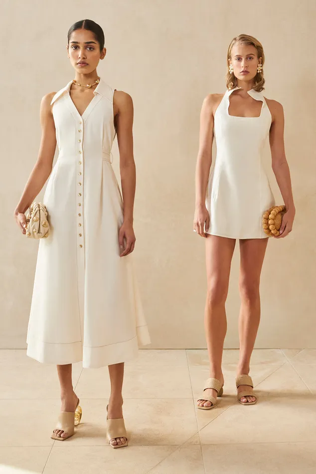 Women Cult Gaia Dresses AKAIA DRESS 8211 OFF WHITE