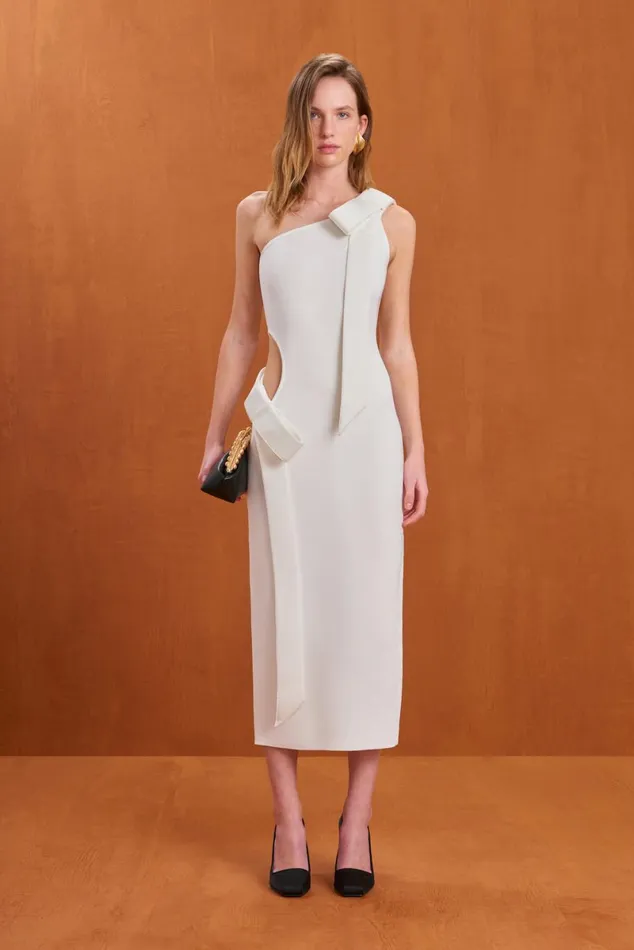 Women Cult Gaia Dresses BLENDA KNIT DRESS 8211 OFF WHITE Women Cult Gaia Dresses BLENDA KNIT DRESS 8211 OFF WHITE
