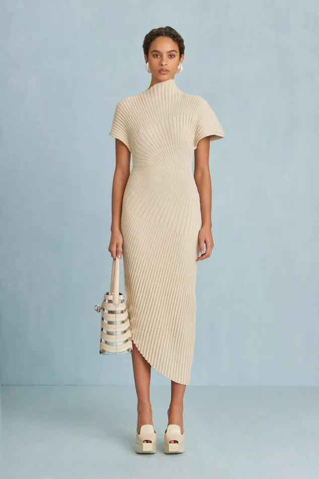 Women Cult Gaia Dresses CHRYSTA KNIT DRESS 8211 BEACH
