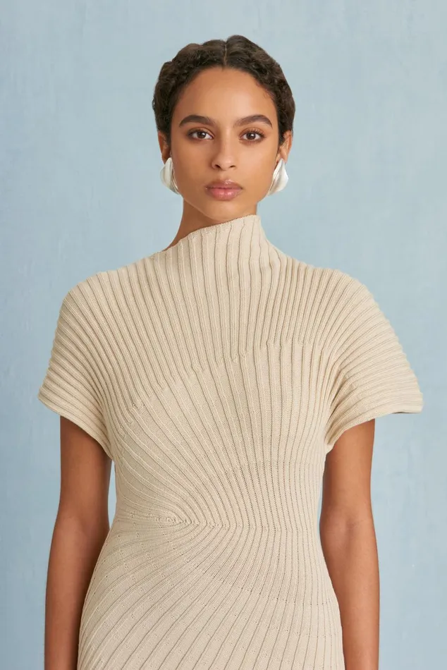 Women Cult Gaia Dresses CHRYSTA KNIT DRESS 8211 BEACH
