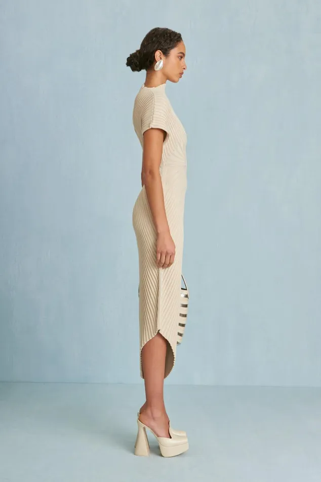 Women Cult Gaia Dresses CHRYSTA KNIT DRESS 8211 BEACH