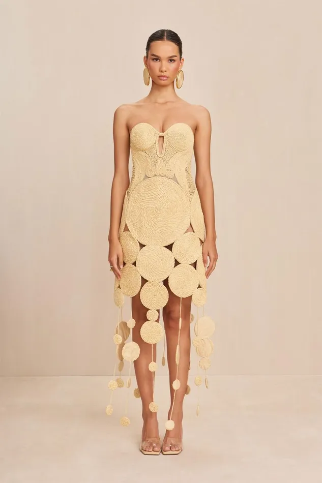 Women Cult Gaia Dresses FELIZ GOWN 8211 NATURAL