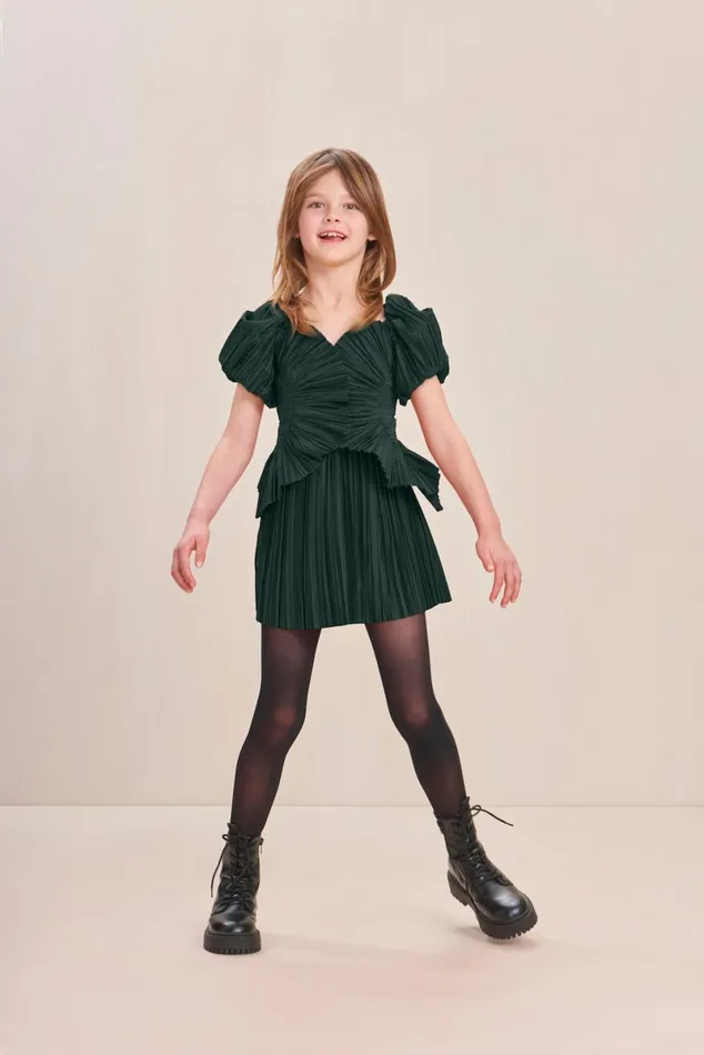 Women Cult Gaia Dresses KIDS CHARLIQUE DRESS 8211 FOREST GREEN Women Cult Gaia Dresses KIDS CHARLIQUE DRESS 8211 FOREST GREEN