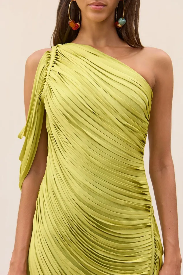 Women Cult Gaia Dresses SONA KNIT DRESS 8211 ALGAE