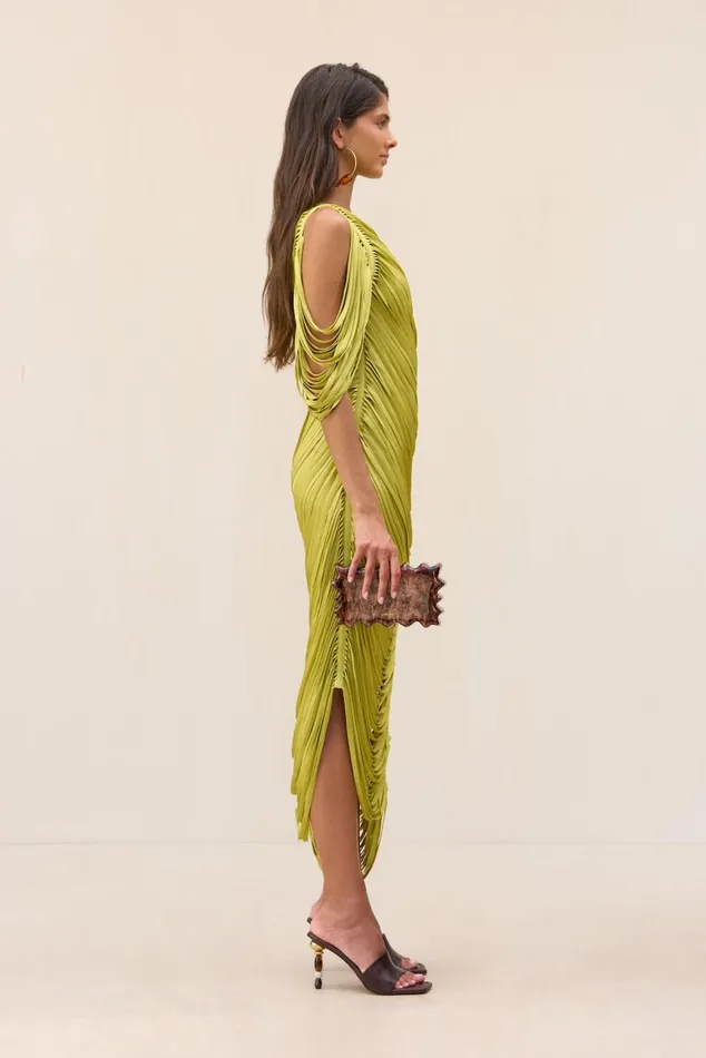 Women Cult Gaia Dresses SONA KNIT DRESS 8211 ALGAE
