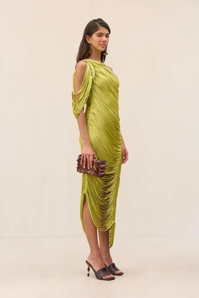 Women Cult Gaia Dresses SONA KNIT DRESS 8211 ALGAE