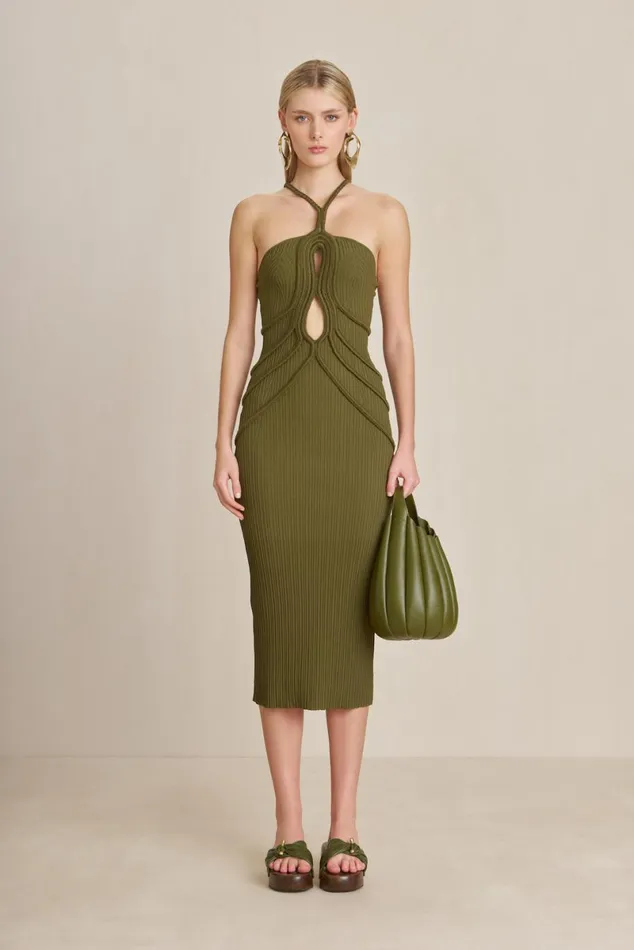 Women Cult Gaia Knits AVERY KNIT DRESS 8211 SERPENT