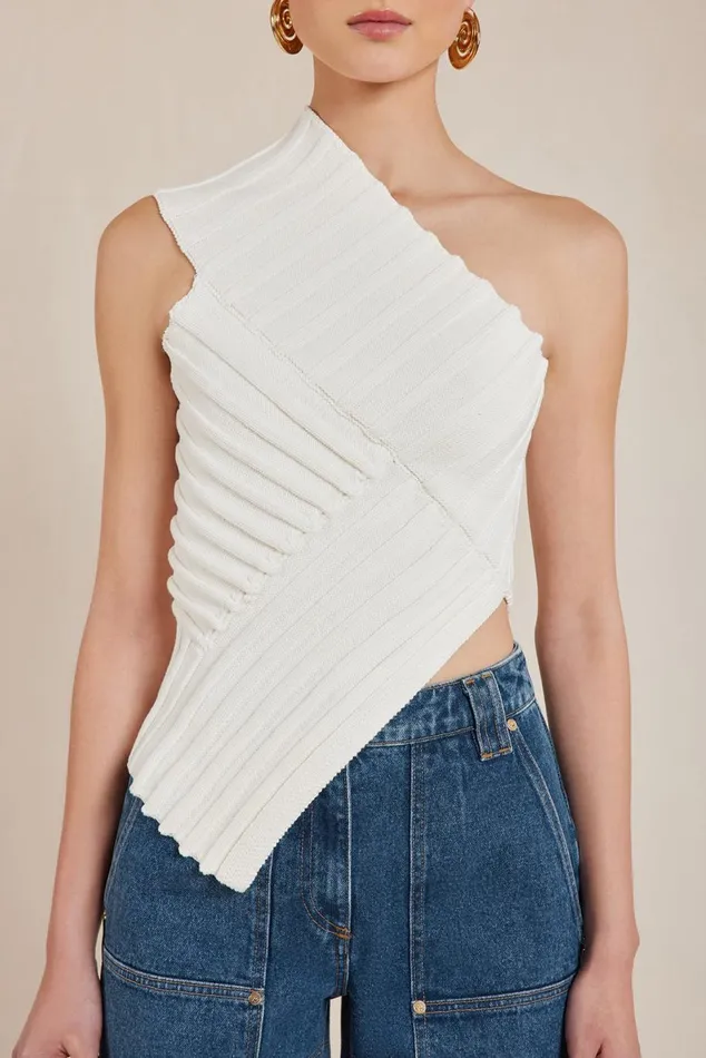 Women Cult Gaia Knits DEL KNIT TOP 8211 OFF WHITE