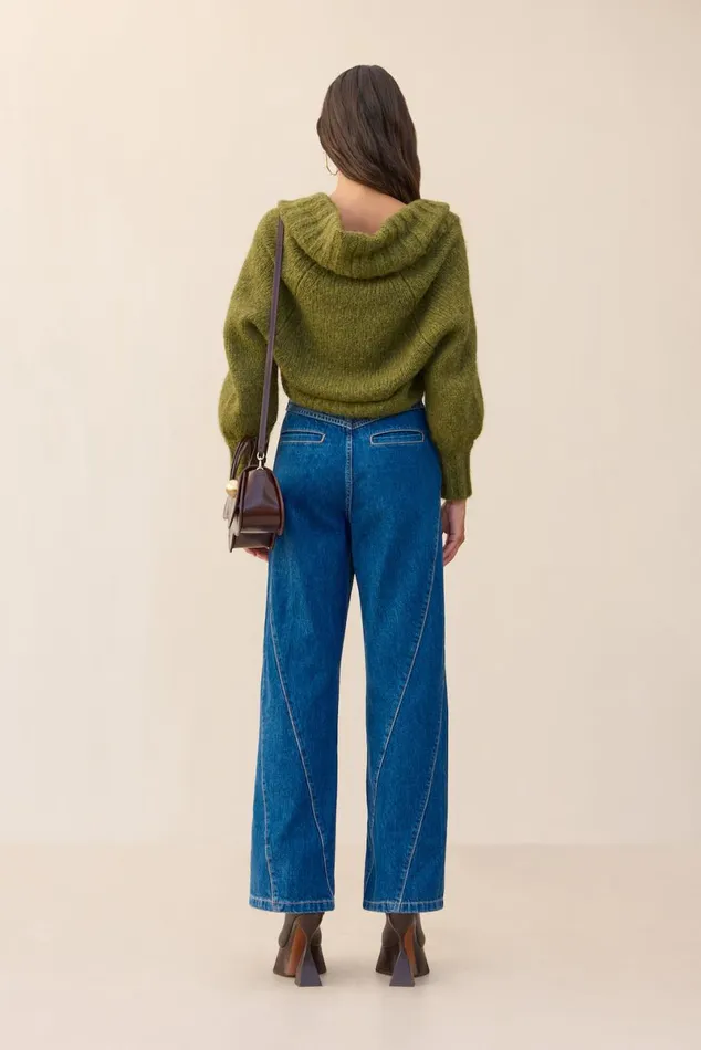 Women Cult Gaia Knits VIRGINIE CARDIGAN SET 8211 ALGAE MELANGE Women Cult Gaia Knits VIRGINIE CARDIGAN SET 8211 ALGAE MELANGE