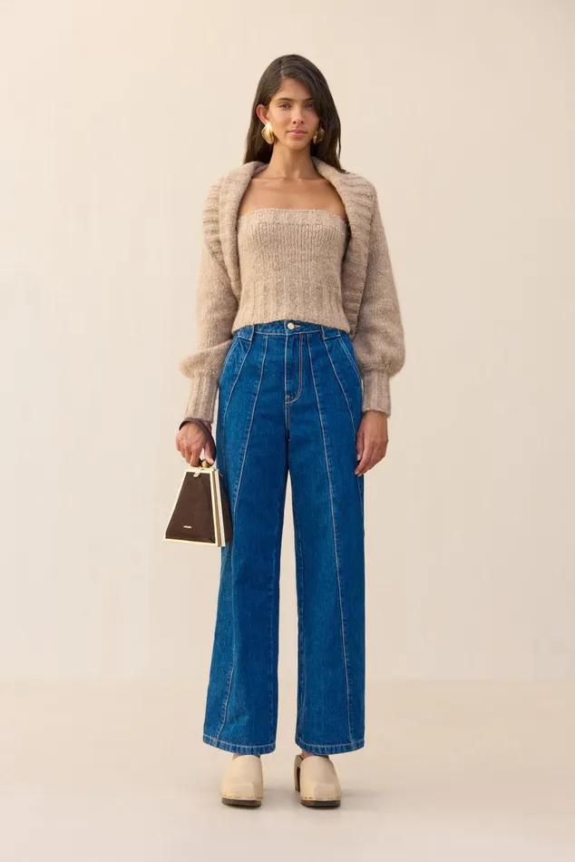 Women Cult Gaia Knits VIRGINIE CARDIGAN SET 8211 BEACH MELANGE