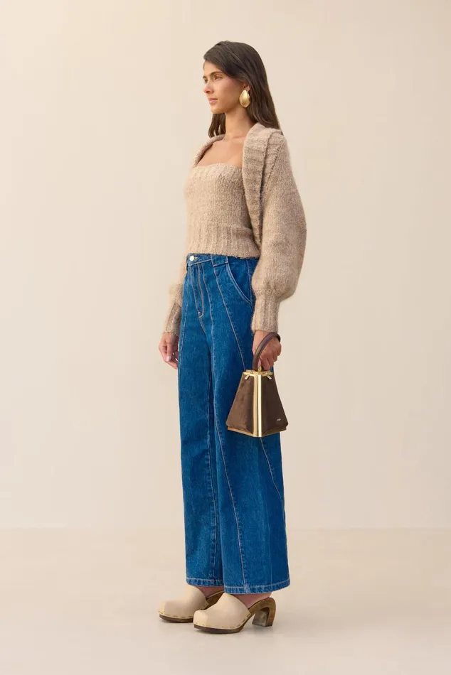 Women Cult Gaia Knits VIRGINIE CARDIGAN SET 8211 BEACH MELANGE