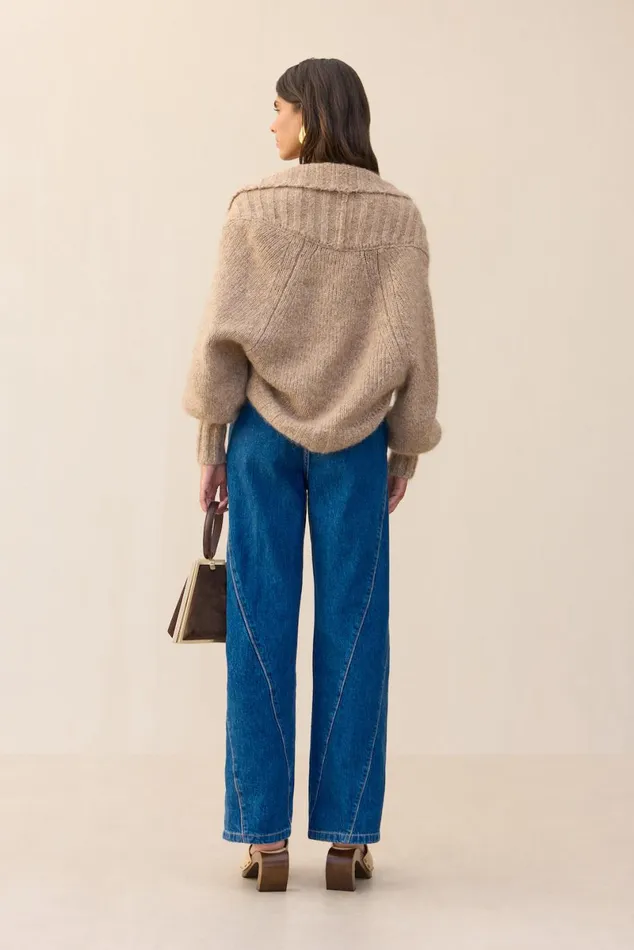 Women Cult Gaia Knits VIRGINIE CARDIGAN SET 8211 BEACH MELANGE