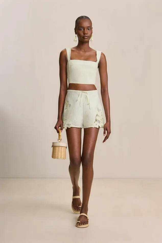 Women Cult Gaia Tops CAMILLA TOP 8211 LIGHT HONEYDEW