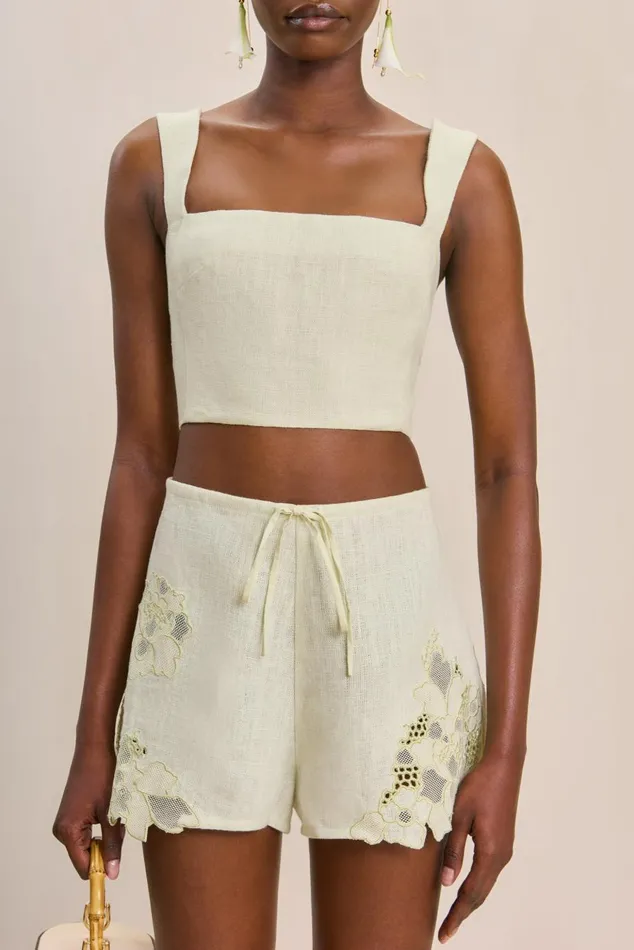 Women Cult Gaia Tops CAMILLA TOP 8211 LIGHT HONEYDEW Women Cult Gaia Tops CAMILLA TOP 8211 LIGHT HONEYDEW