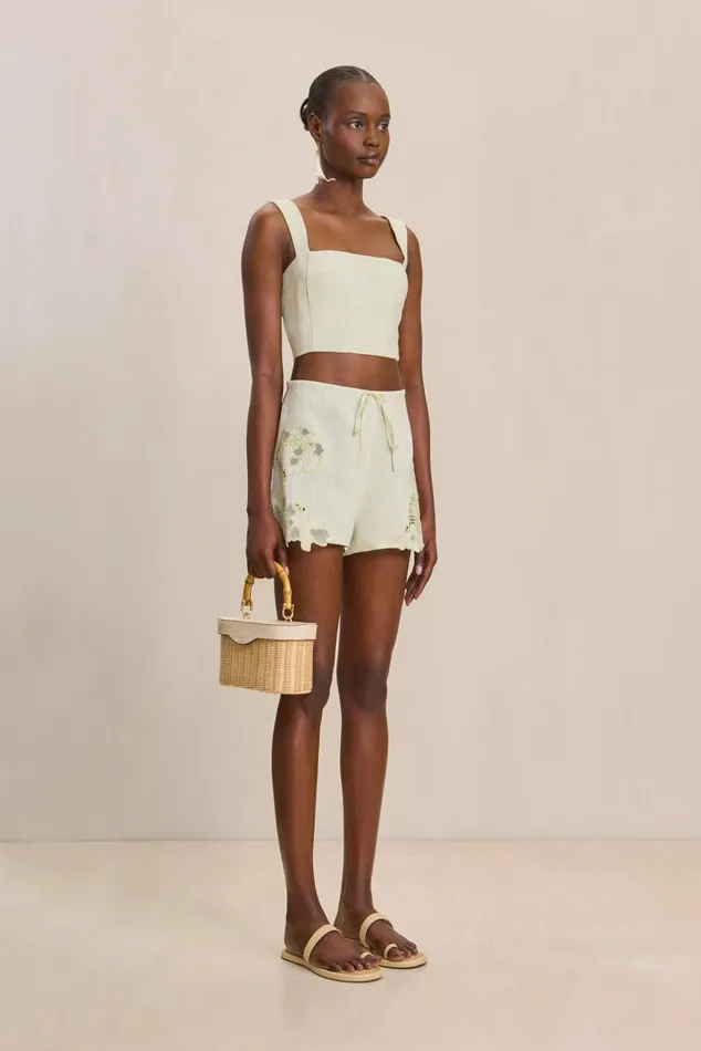 Women Cult Gaia Tops CAMILLA TOP 8211 LIGHT HONEYDEW Women Cult Gaia Tops CAMILLA TOP 8211 LIGHT HONEYDEW
