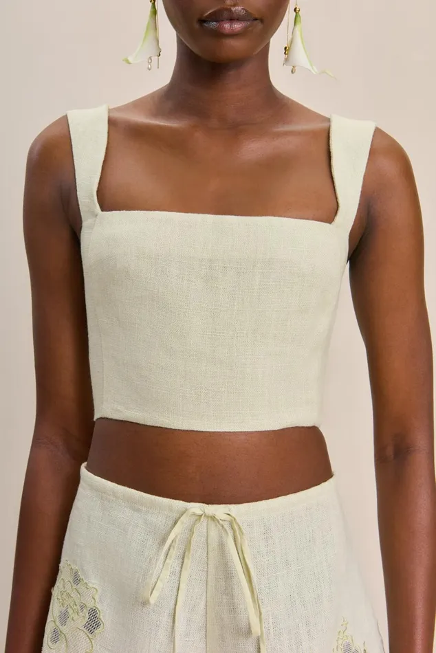 Women Cult Gaia Tops CAMILLA TOP 8211 LIGHT HONEYDEW Women Cult Gaia Tops CAMILLA TOP 8211 LIGHT HONEYDEW