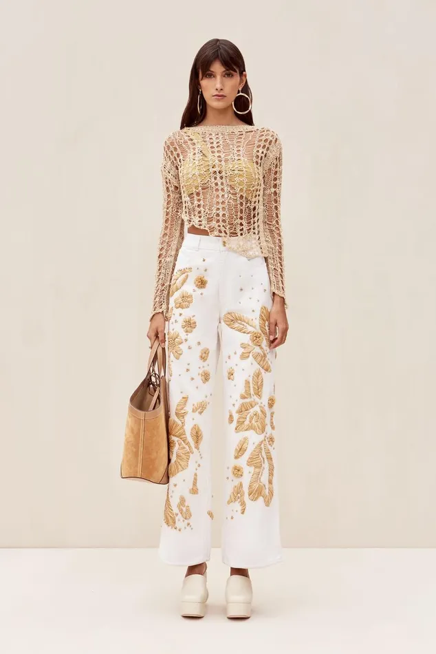 Women Cult Gaia Tops GILL CROCHET COVERUP 8211 CHAMPAGNE Women Cult Gaia Tops GILL CROCHET COVERUP 8211 CHAMPAGNE