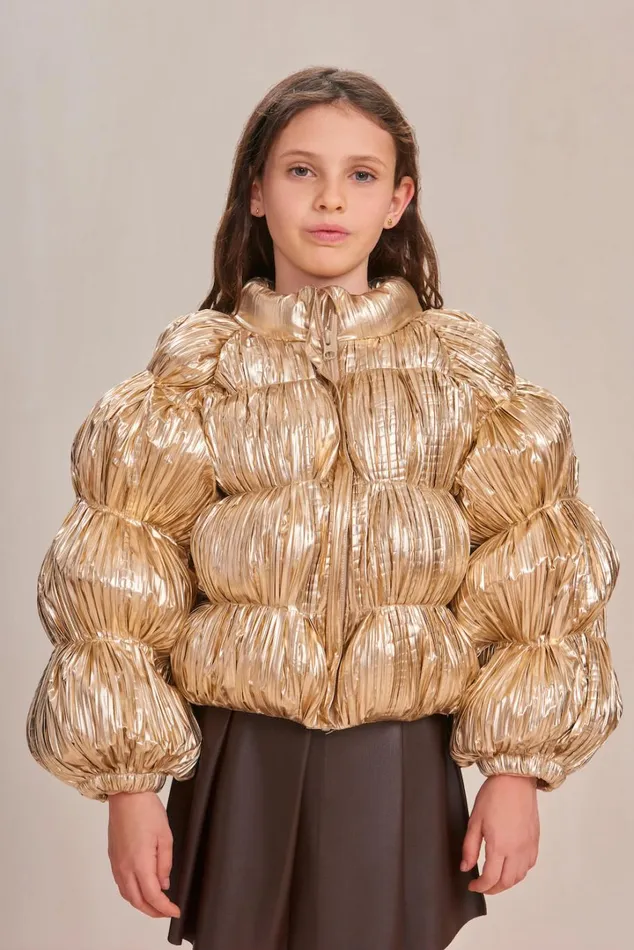 Women Cult Gaia Tops KIDS FRANNIE PUFFER 8211 GOLD FOIL