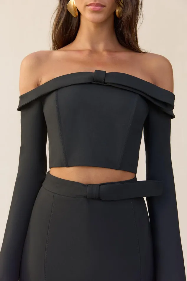 Women Cult Gaia Tops VALIA TOP 8211 BLACK
