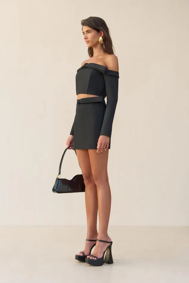 Women Cult Gaia Tops VALIA TOP 8211 BLACK