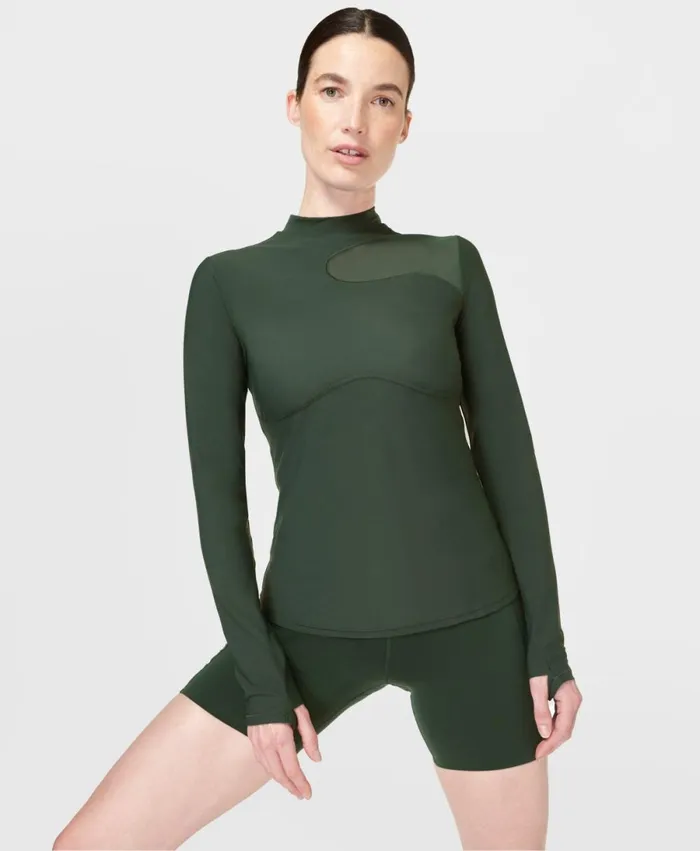 Women Cutout Training Long Sleeve Top Trek Green Sweaty Betty Long Sleeve Tops Women Cutout Training Long Sleeve Top Trek Green Sweaty Betty Long Sleeve Tops