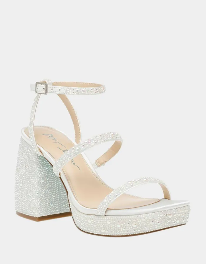 Women DENNI IVORY Pearl Betsey Johnson Women DENNI IVORY Pearl Betsey Johnson