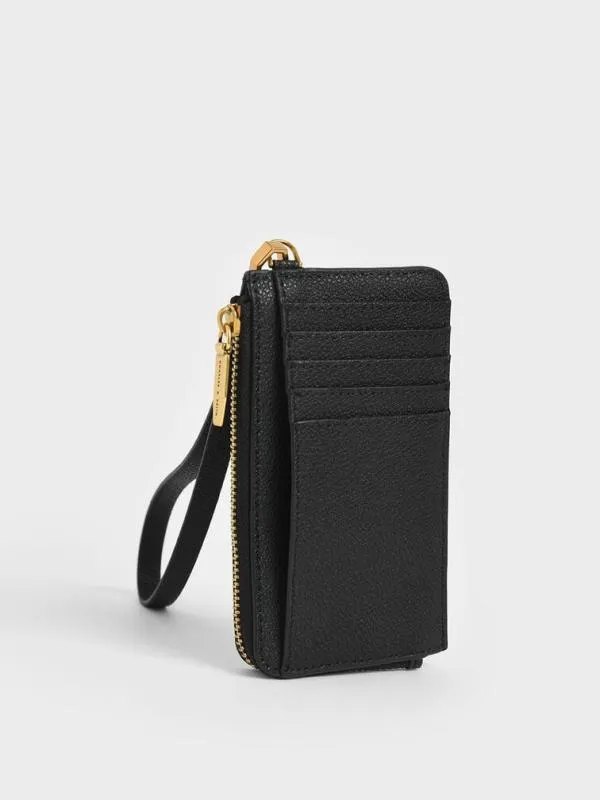 Women Dixie MultiSlot Wristlet Card Holder 8211 Black CHARLES and KEITH Card Holders Women Dixie MultiSlot Wristlet Card Holder 8211 Black CHARLES and KEITH Card Holders