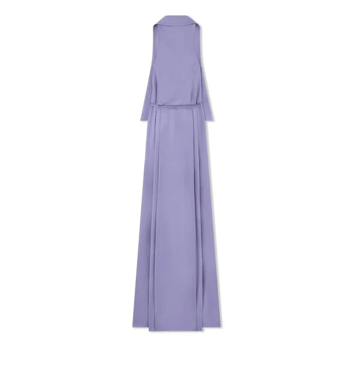 Women Dresses Tom Ford Silk Maroccaine Evening Dress Pale Parma Violet