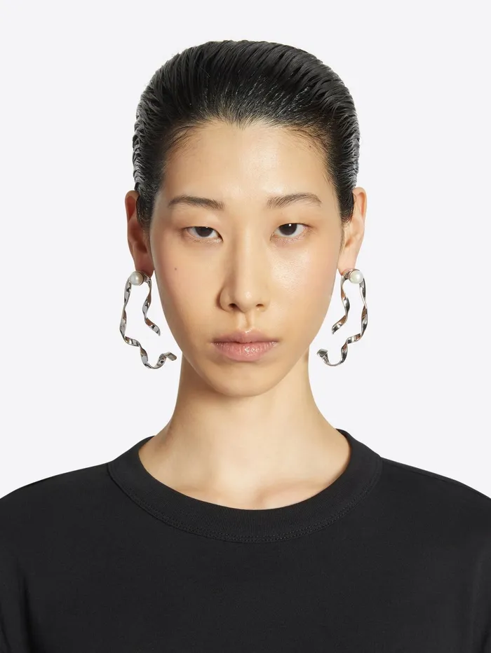 Women Dries Van Noten Jewelry Wave Stud Earrings